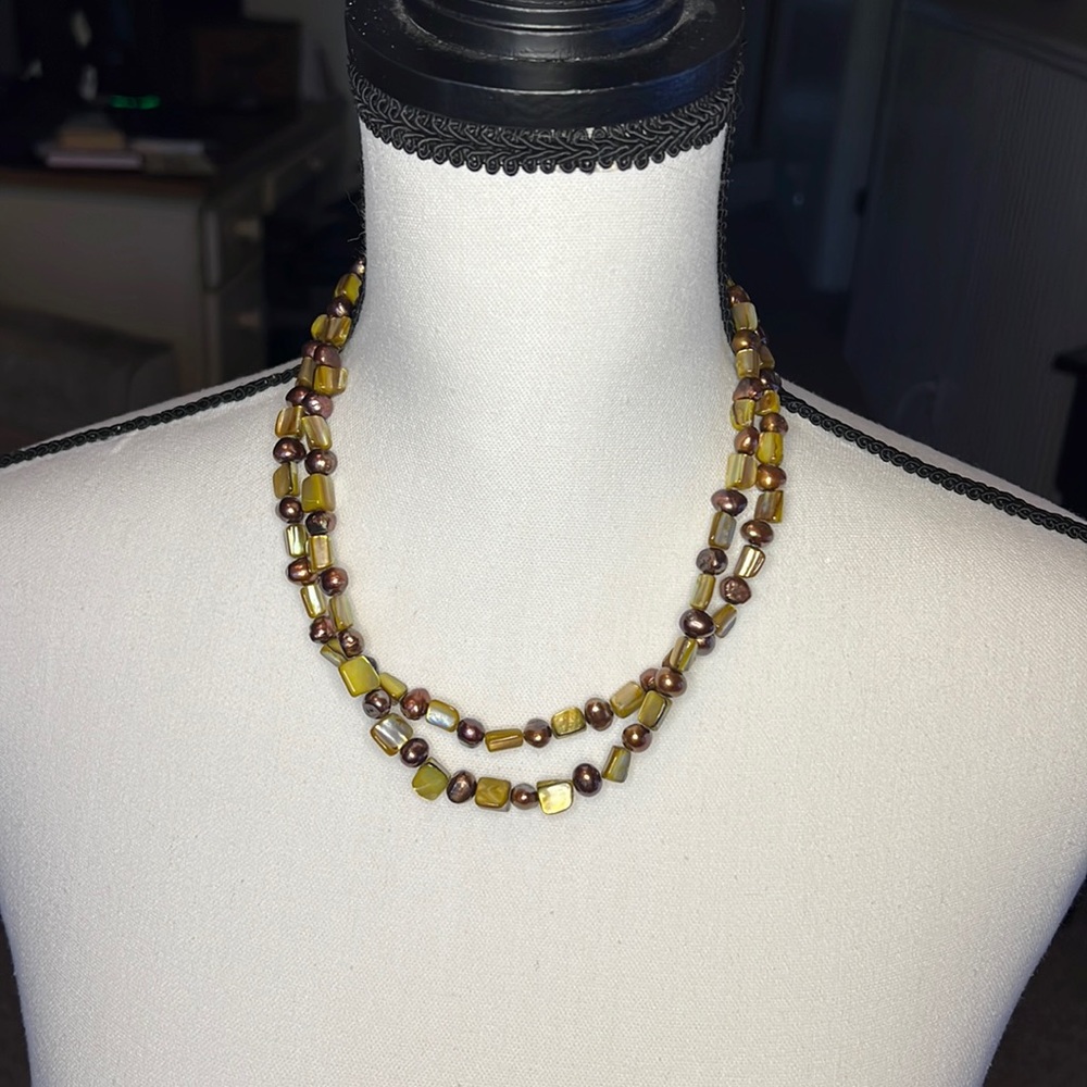 Necklace, bracelet and earring set.